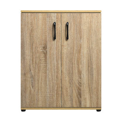 Freestanding Wooden Storage Cabinet with 3 Shelves