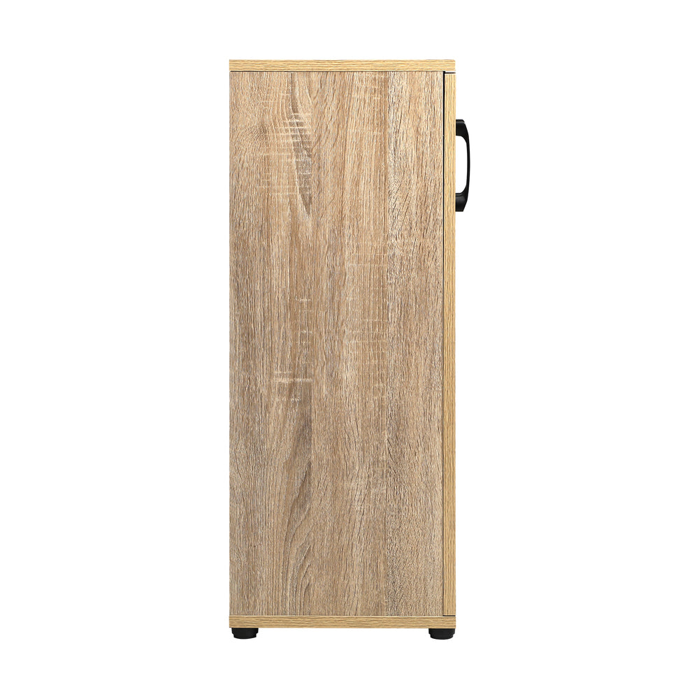 Freestanding Wooden Storage Cabinet with 3 Shelves
