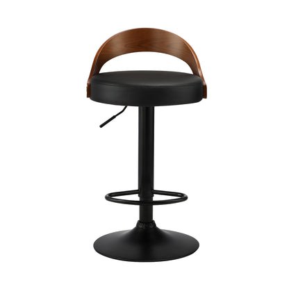 2 pcs Bar Stools Gas Lift Swivel Padded Seat