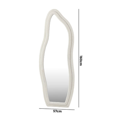 Full Length Boucle Floor Mirror 160cm