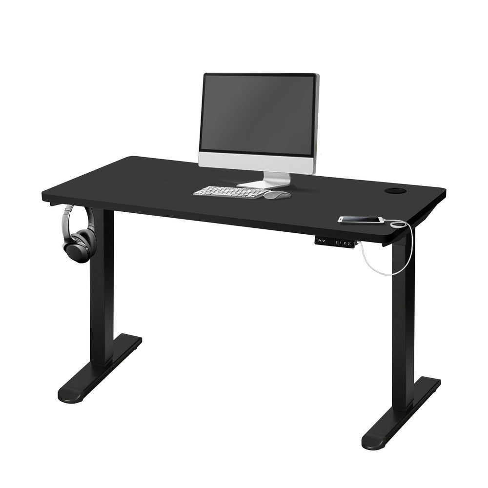 Adjustable Motorized Standing Desk Black 120cm