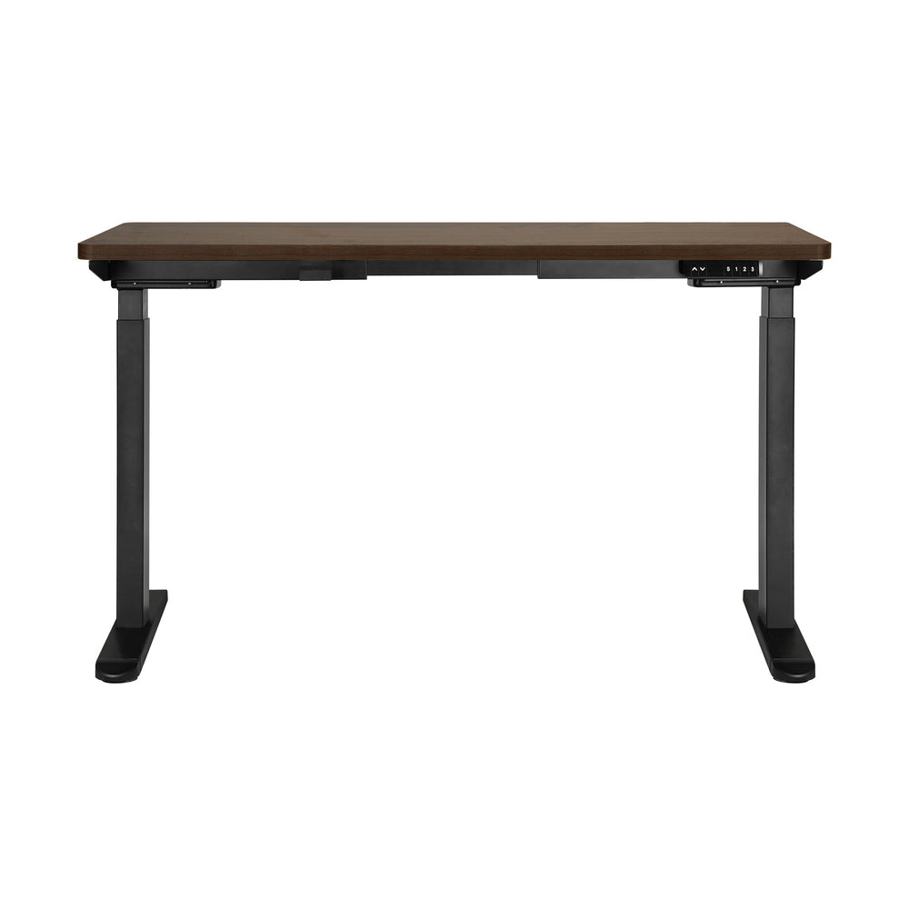 Sit-Stand Height Adjustable Desk 160cm Black and Walnut
