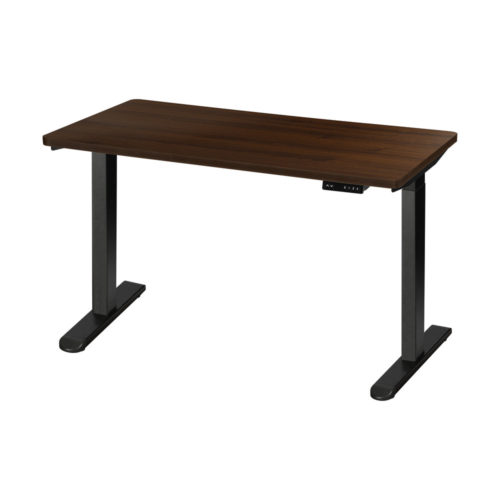 Sit-Stand Height Adjustable Desk 160cm Black and Walnut