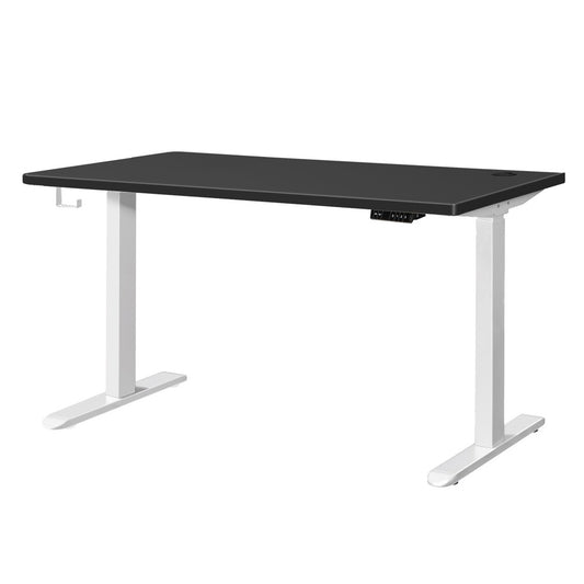 Standing Desk Dual Motor Height Adjustable 140cm Walnut and Black