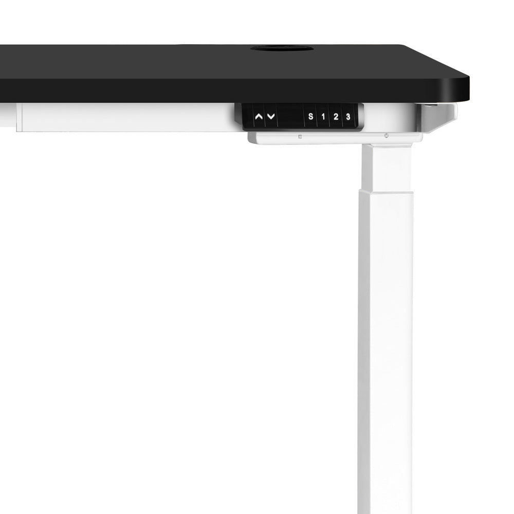 Standing Desk Dual Motor Height Adjustable 140cm Walnut and Black