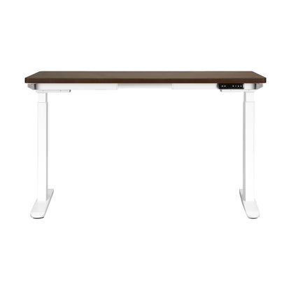 Sit-Stand Height Adjustable Desk 160cm White and Walnut