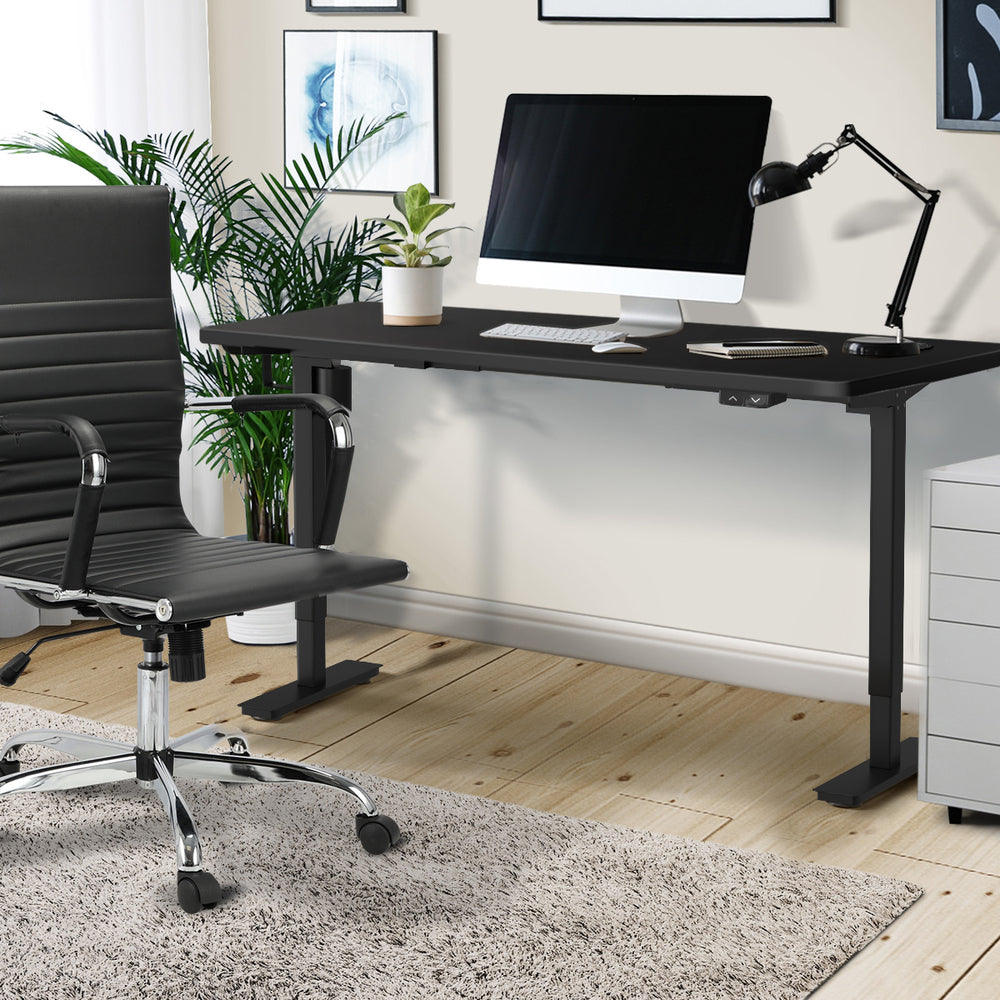 Electric Standing Desk 120cm Single Motor Black