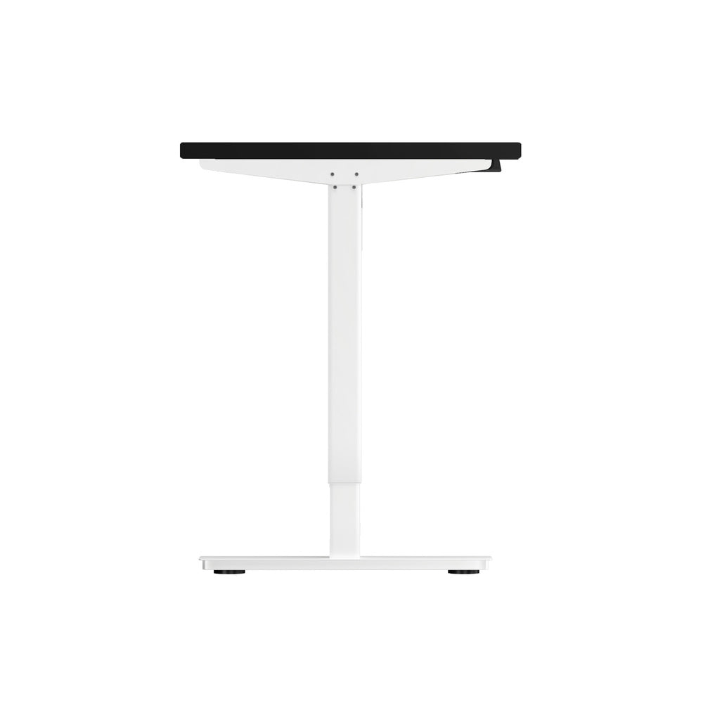 Electric Standing Desk 120cm Single Motor Black and White