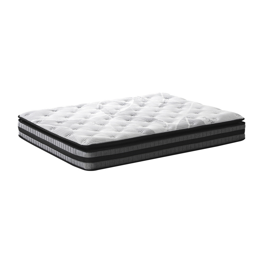 Double Mattress Pillow Top Cool Gel Foam Bonnell Spring 22cm