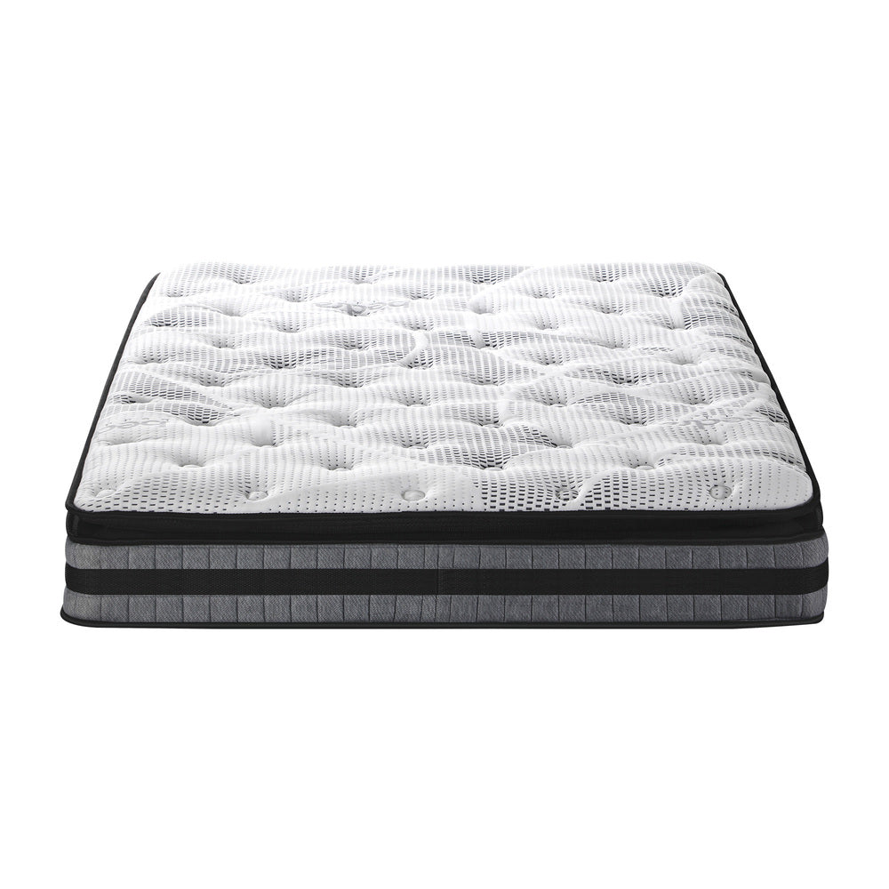 Double Mattress Pillow Top Cool Gel Foam Bonnell Spring 22cm