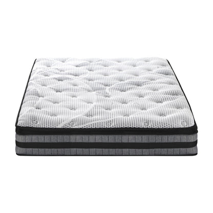Double Mattress Pillow Top Cool Gel Foam Bonnell Spring 22cm