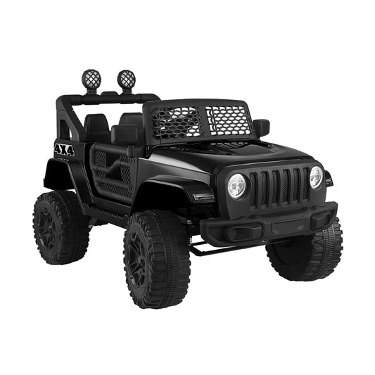 Kids Ride-On Car with Twin Motors and Remote Black