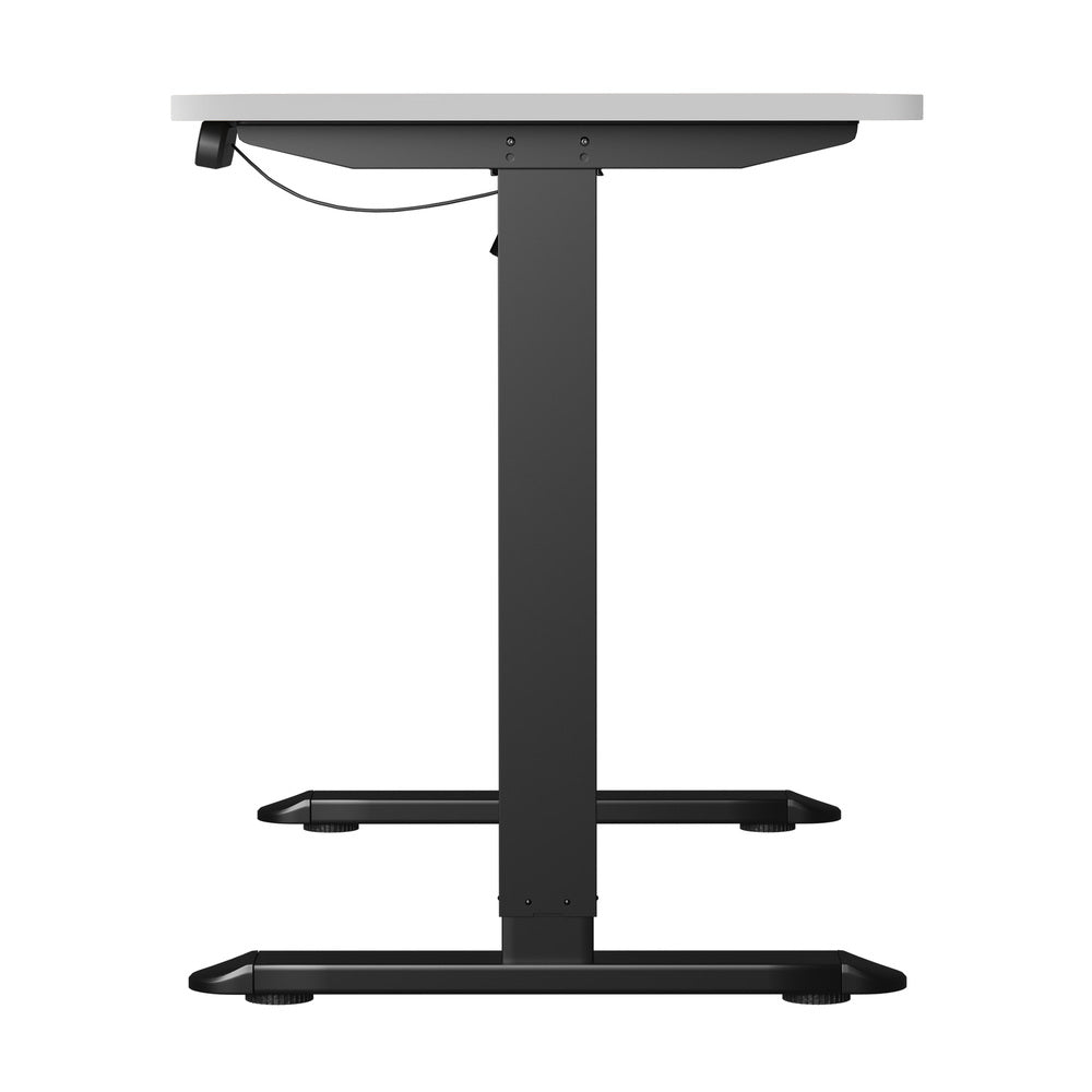 Electric Standing Desk 120CM with Single Motor Black and White