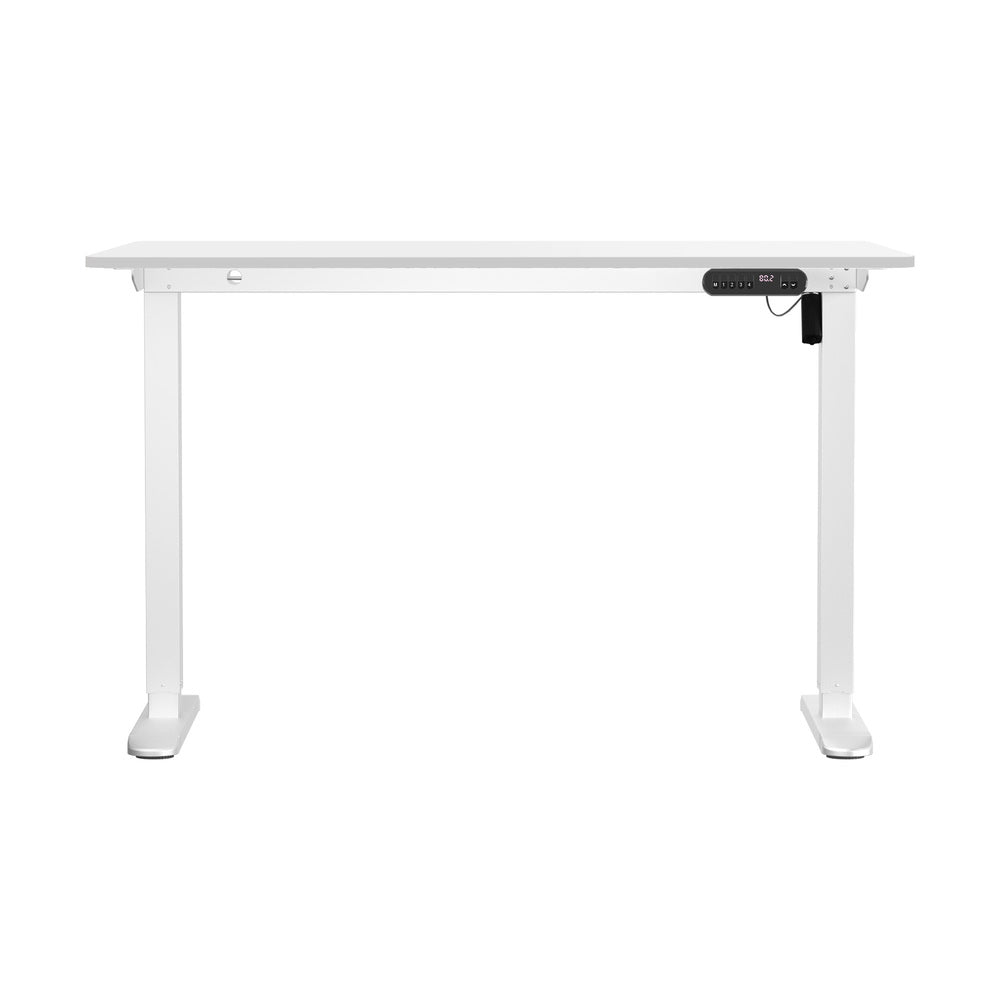 Electric Standing Desk 120CM with Single Motor White