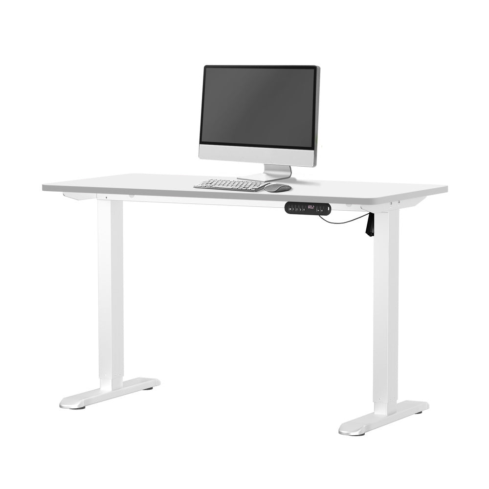 Electric Standing Desk 120CM with Single Motor White