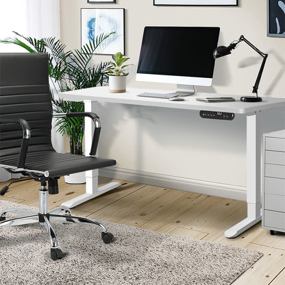 Electric Standing Desk 120CM with Single Motor White