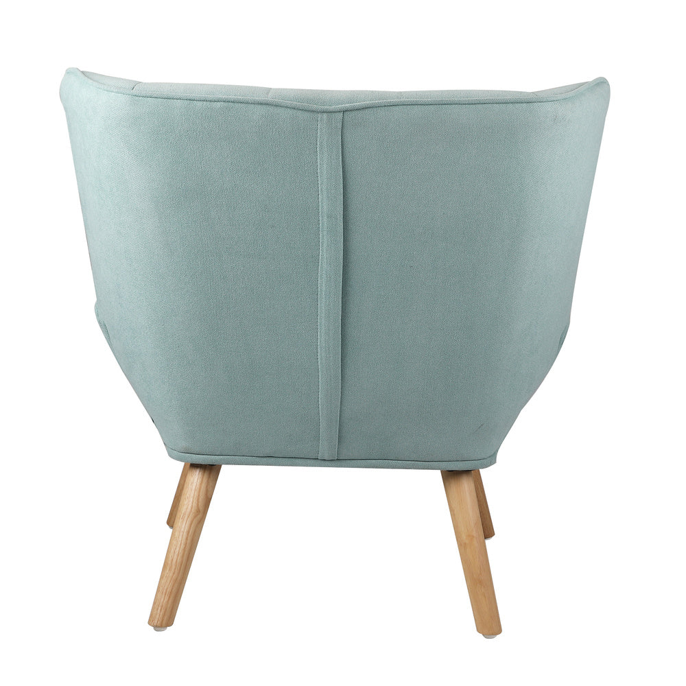 Blue Fabric Upholstered Tub Armchair