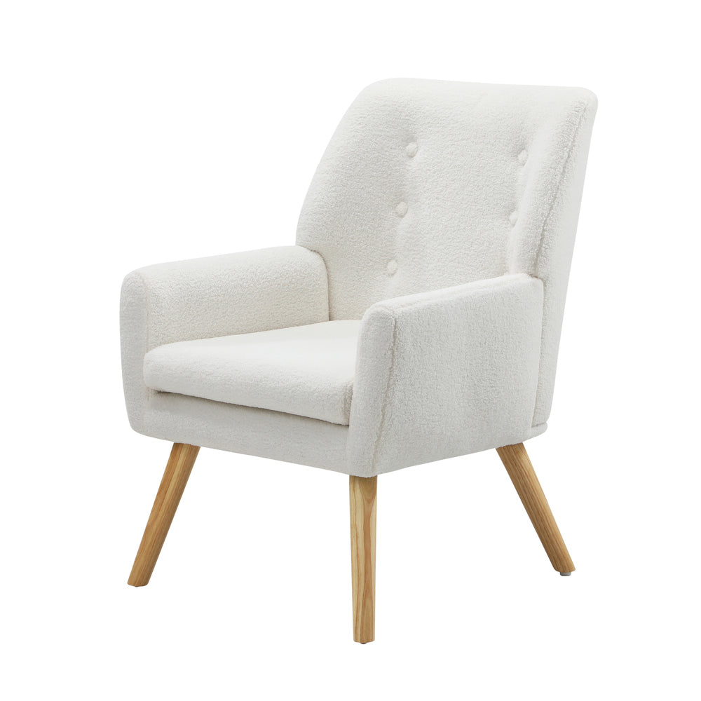 White Sherpa Armchair