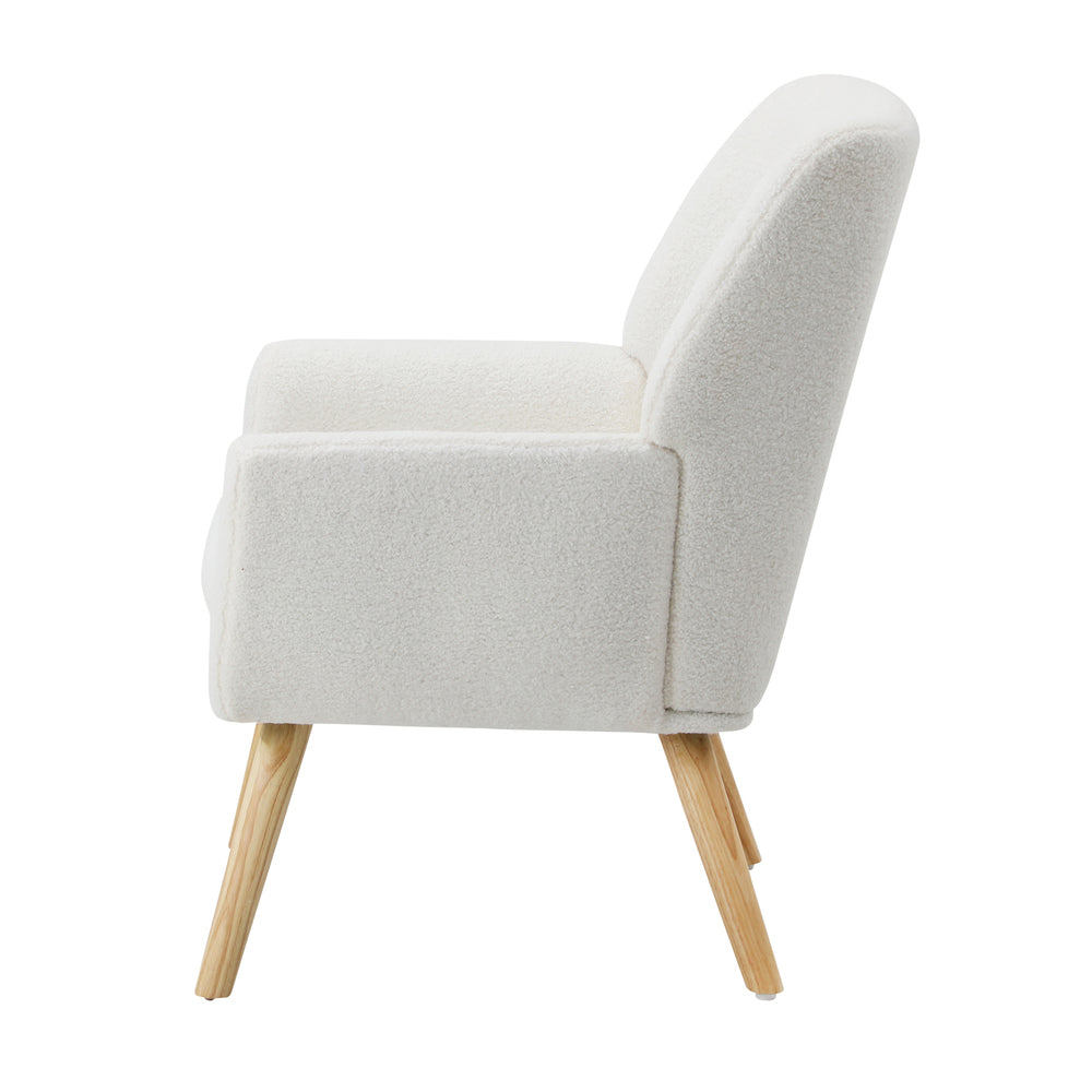 White Sherpa Armchair