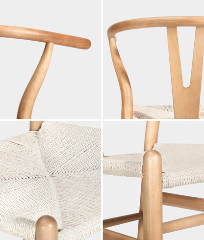 Wooden Hans Wegner Wishbone Dining Chair