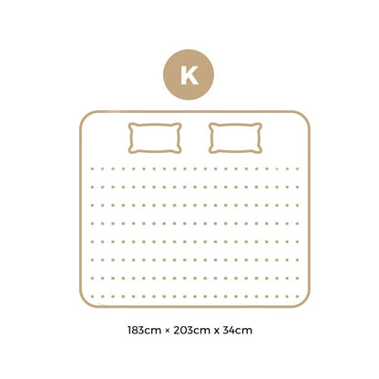 King Mattress with Cool Gel and Pocket Spring Support 34cm