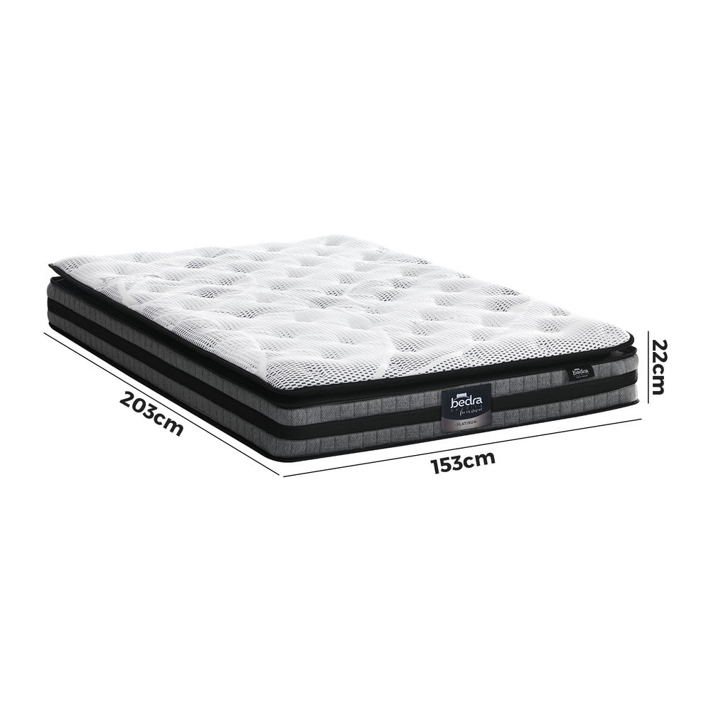 Queen Mattress with Cool Gel Foam Bonnell Spring and Pillow Top 22cm