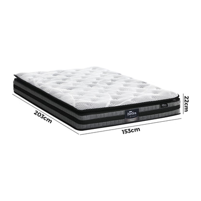 Queen Mattress with Cool Gel Foam Bonnell Spring and Pillow Top 22cm