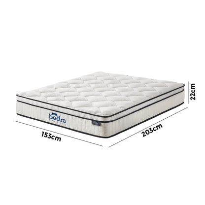 Queen Mattress with Memory Foam Pocket Spring and Euro Top Boucle