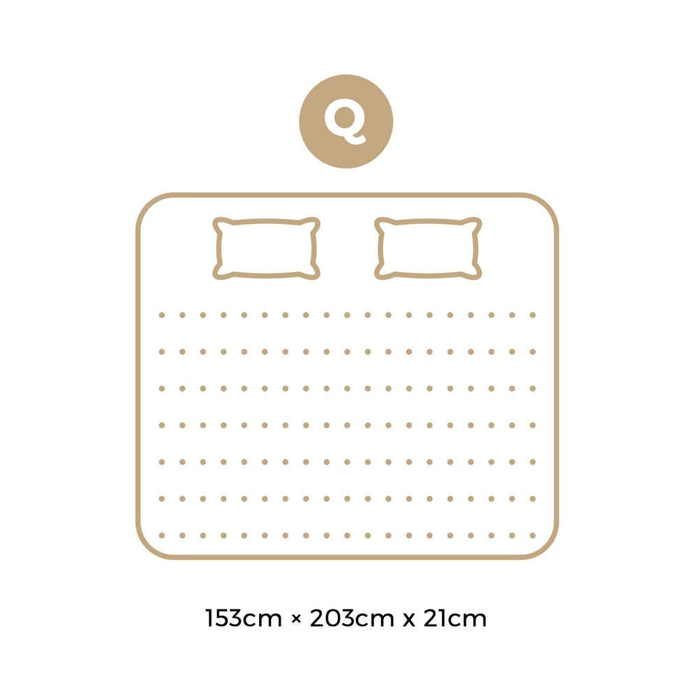 Queen Mattress with Breathable Foam and Bonnell Spring 21cm