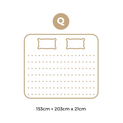 Queen Mattress with Breathable Foam and Bonnell Spring 21cm