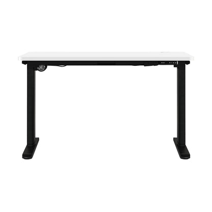 140cm Motorized Adjustable Standing Desk Black and White