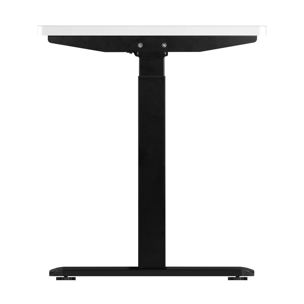 140cm Dual Motor Adjustable Standing Desk Black and White