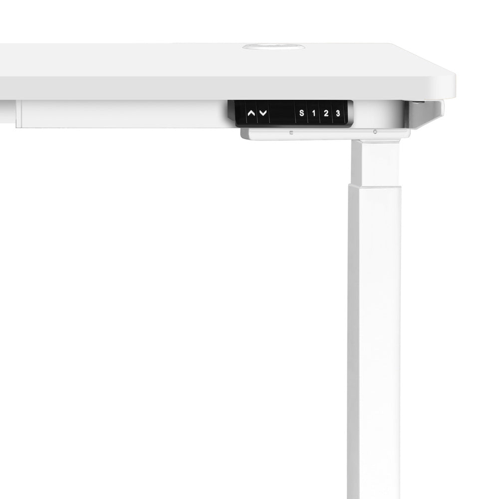 140cm Dual Motor Adjustable Standing Desk White