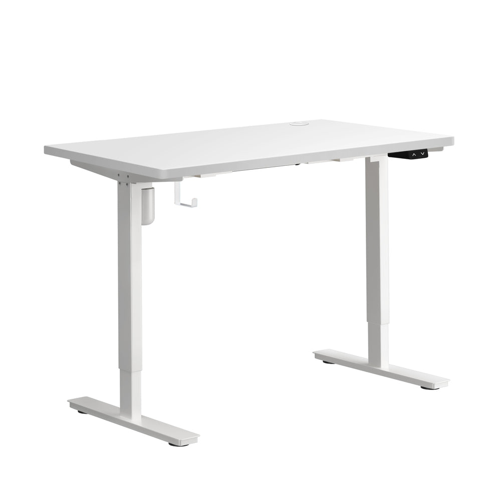 140cm Electric Standing Desk Single Motor White