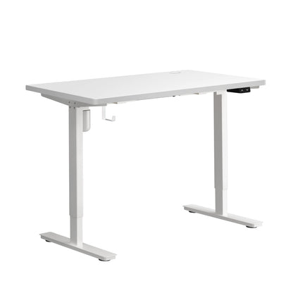 140cm Electric Standing Desk Single Motor White