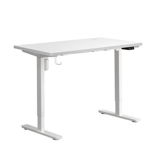 140cm Electric Standing Desk Single Motor White