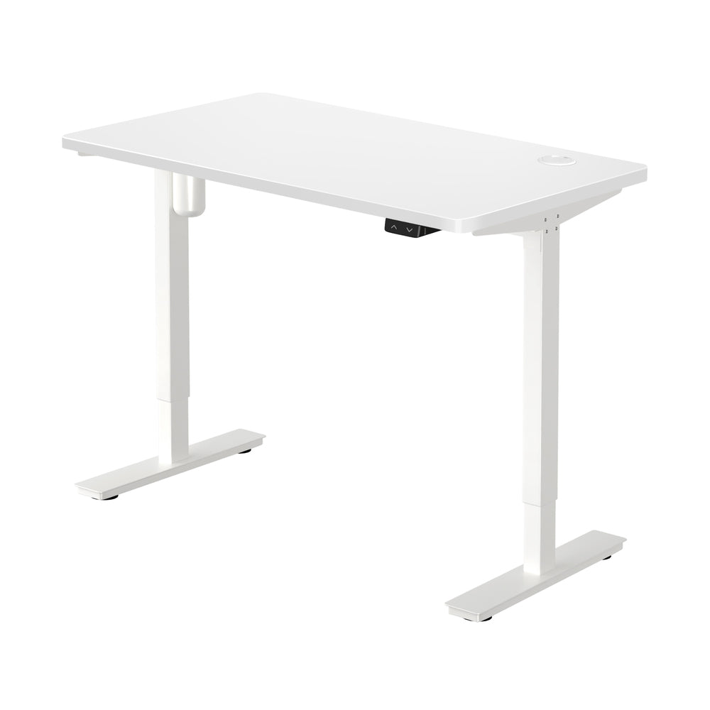 140cm Electric Standing Desk Single Motor White