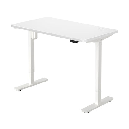 140cm Electric Standing Desk Single Motor White
