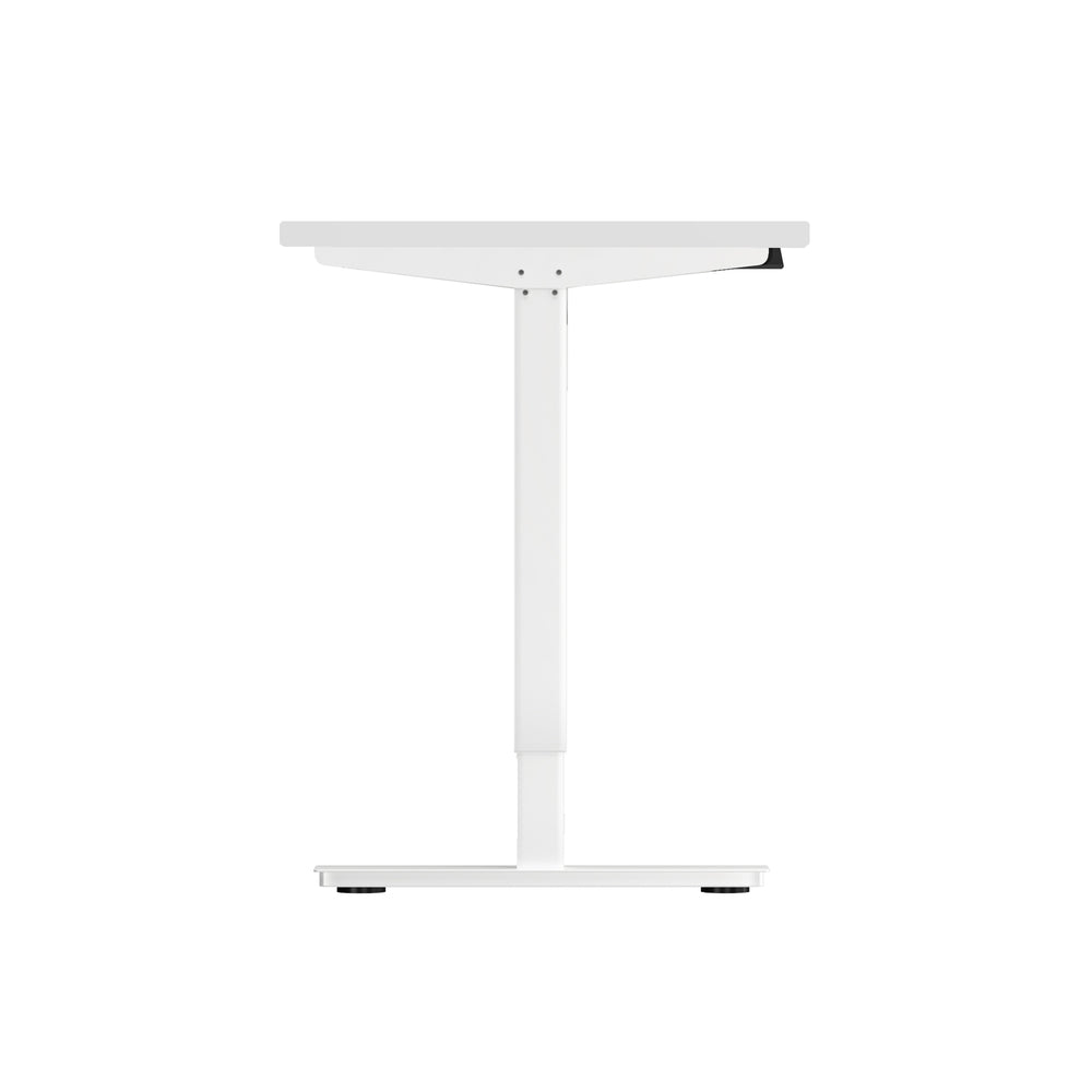 140cm Electric Standing Desk Single Motor White