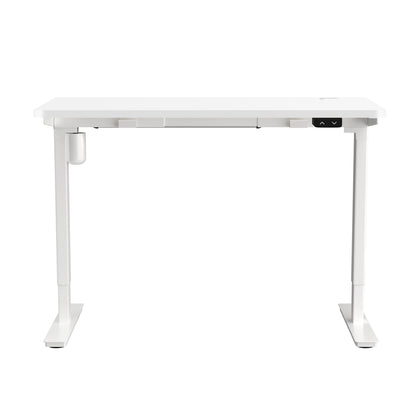 140cm Electric Standing Desk Single Motor White