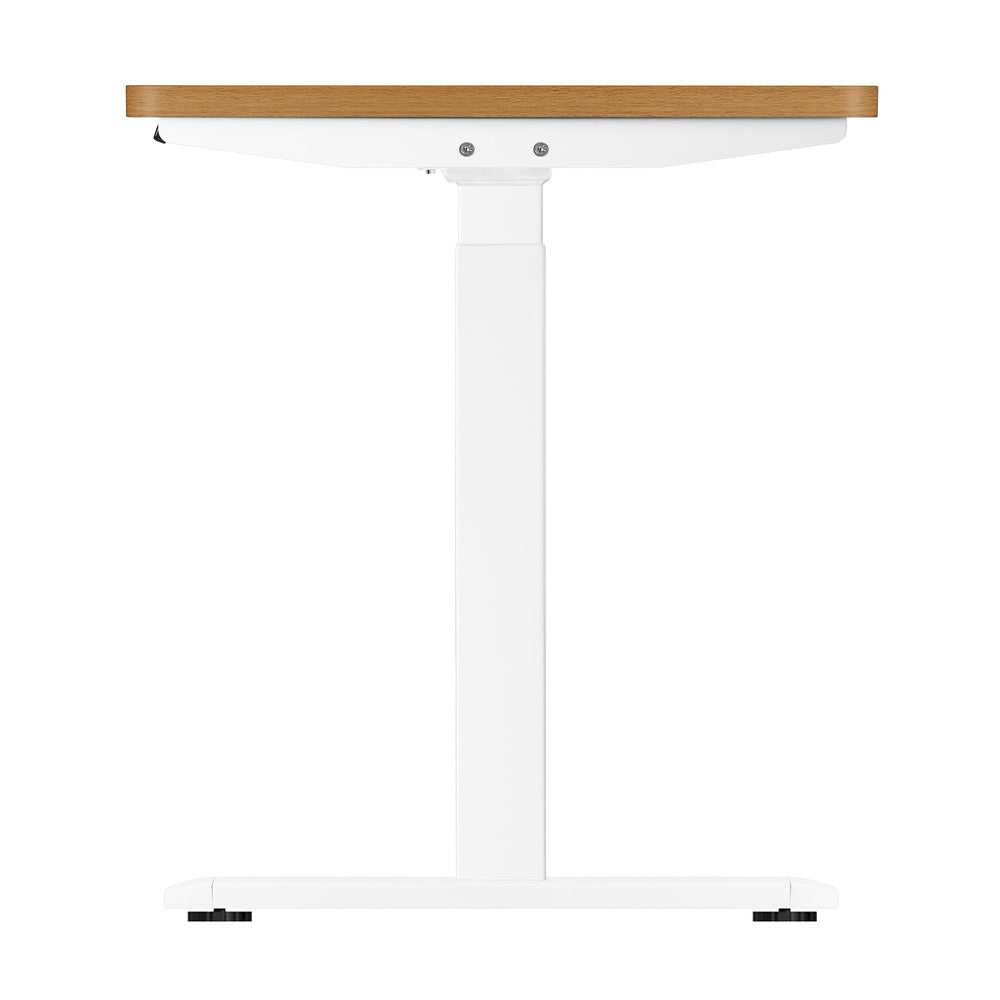 Standing Desk Dual Motor Adjustable 120cm White and Oak