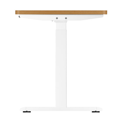 Standing Desk Dual Motor Adjustable 120cm White and Oak