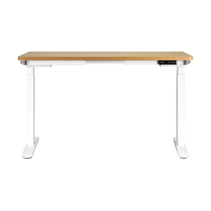 Sit Stand Desk Height Adjustable White Oak 160 cm