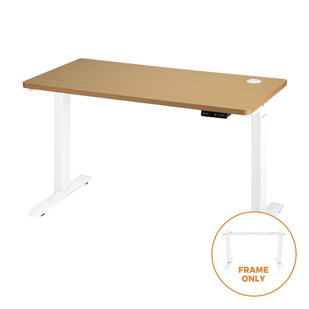 Motorised Adjustable Standing Desk Frame White
