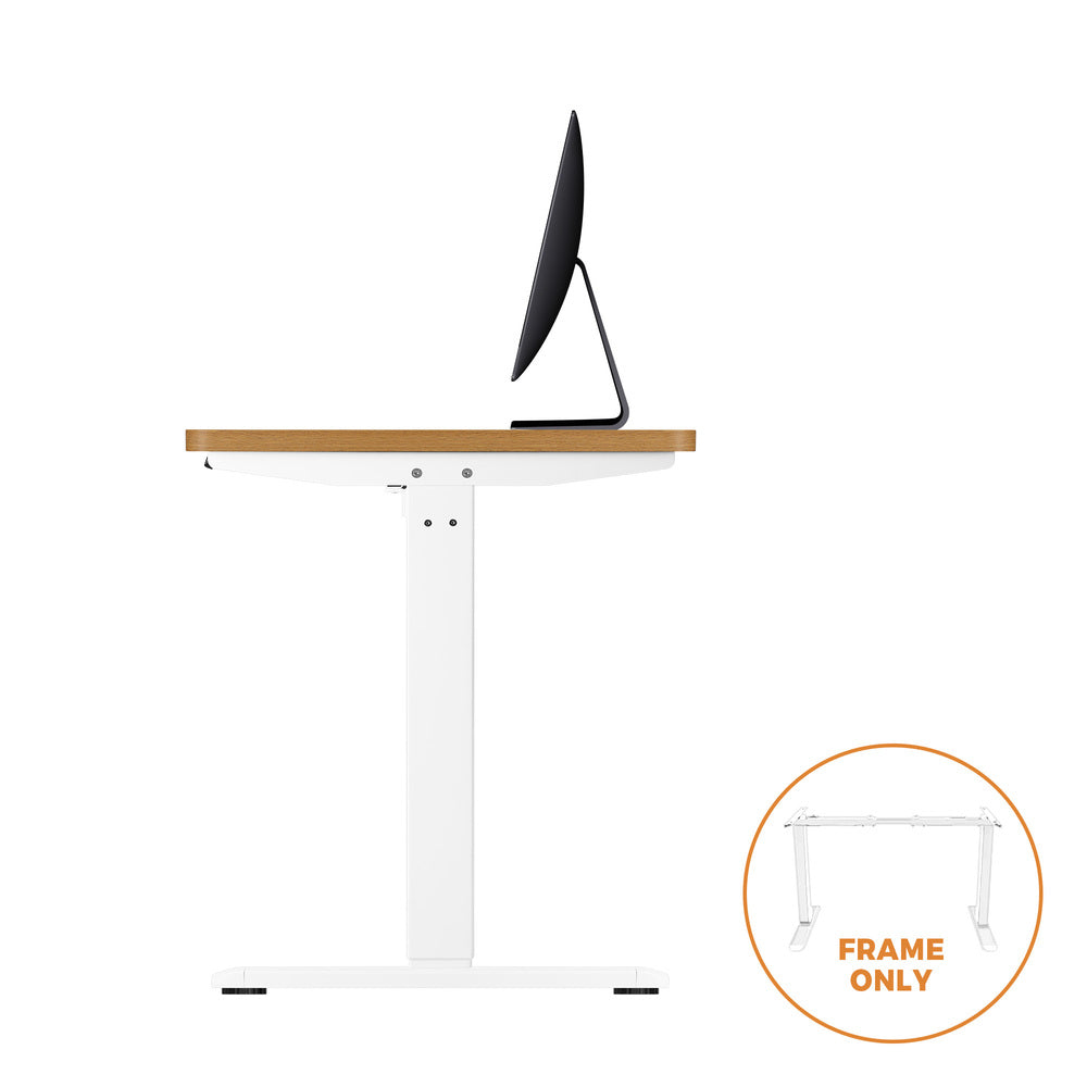 Motorised Adjustable Standing Desk Frame White