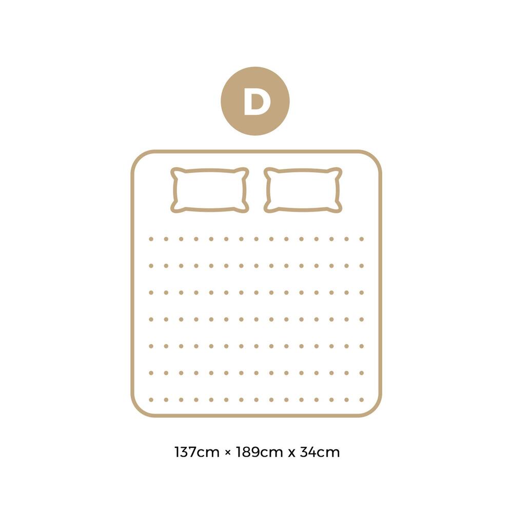 Double Mattress with Cool Gel Pocket Spring 34 cm