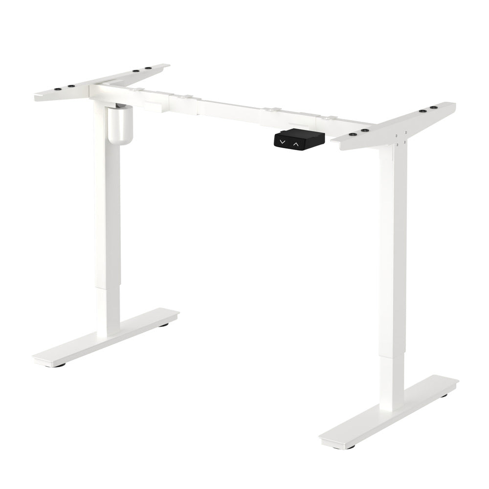 Adjustable Standing Desk Frame Single Motor White