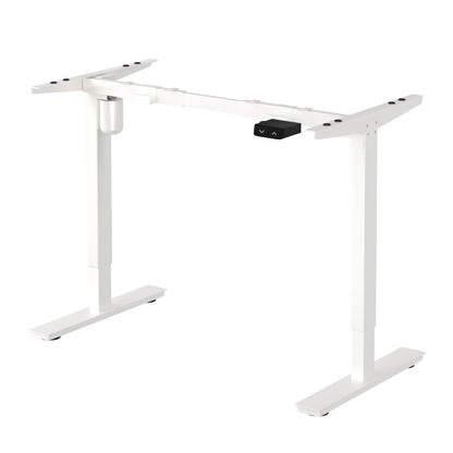 Adjustable Standing Desk Frame Single Motor White