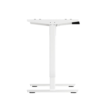 Adjustable Standing Desk Frame Single Motor White
