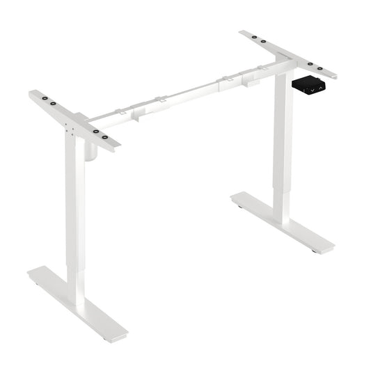 Adjustable Standing Desk Frame Single Motor White